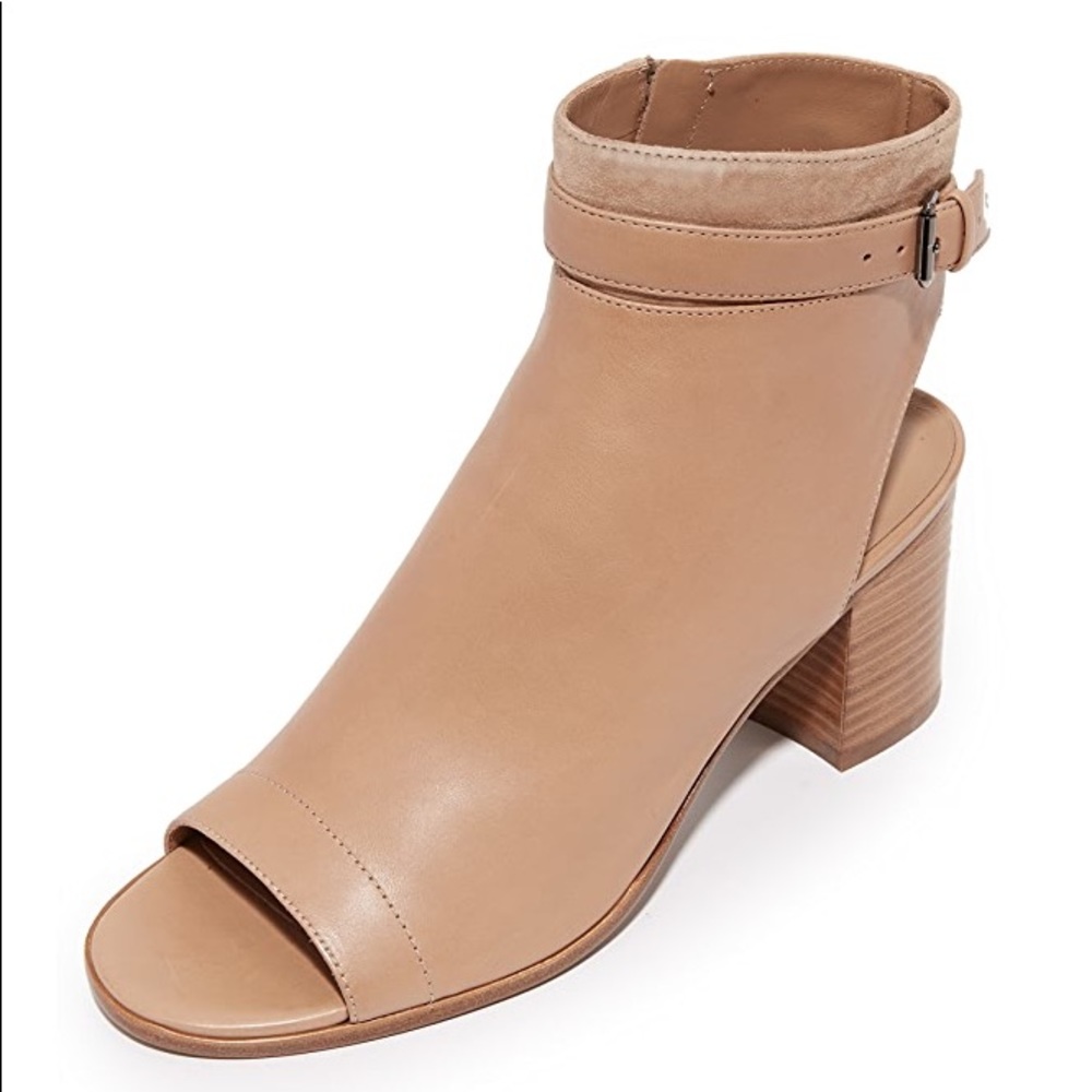 New Vince Jane peep toe bootie size 7.5 sand